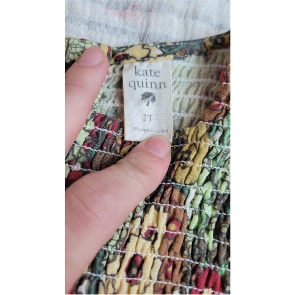 Kate quinn 100% organic cotton gauze hollyhock jumpsuit 2t EUC - Picture 3 of 3